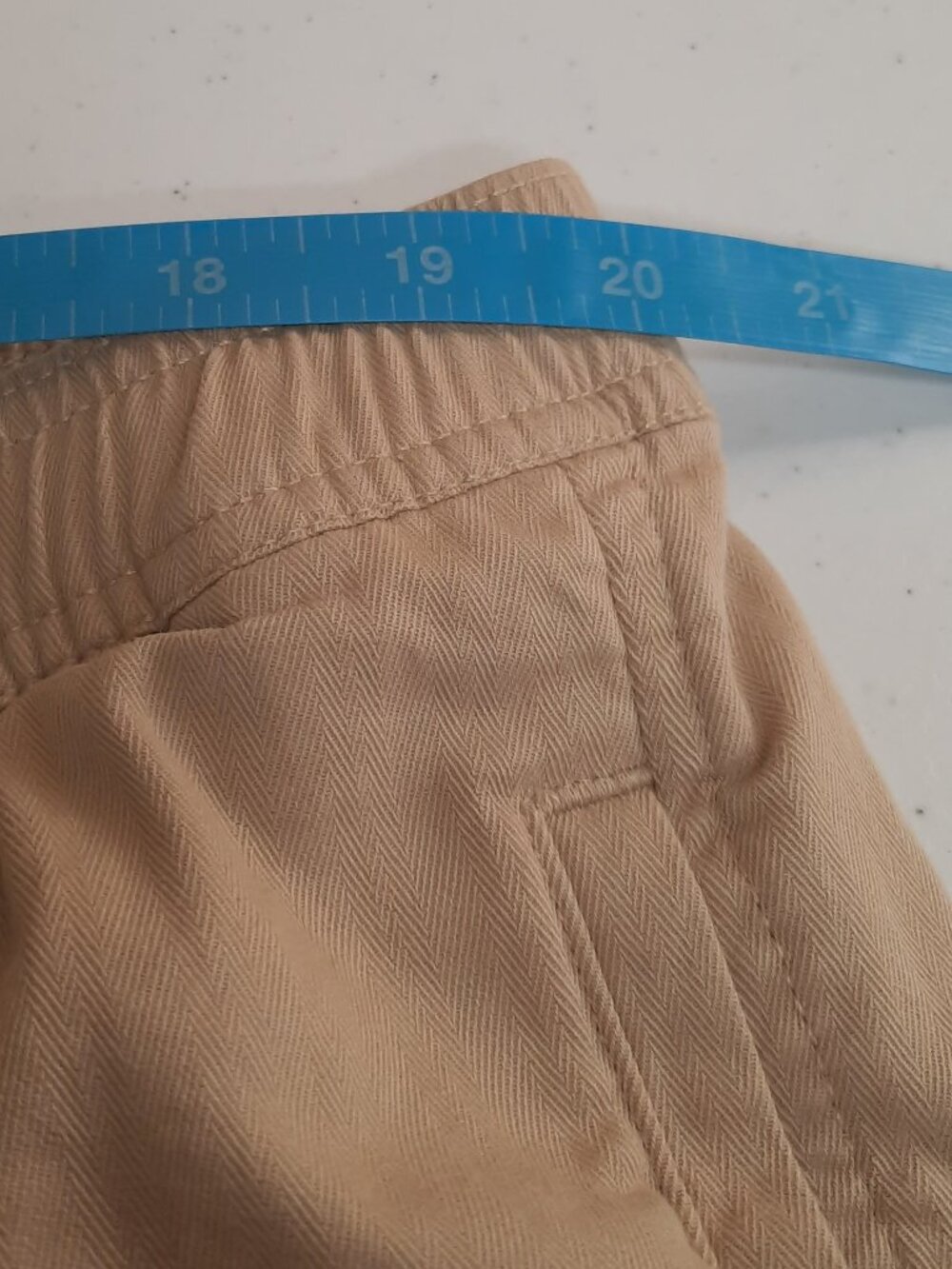 GAP Men's XXL Khaki Tan Drawstring Shorts Stretch Cotton Casual Preppy Classic - Picture 7 of 10